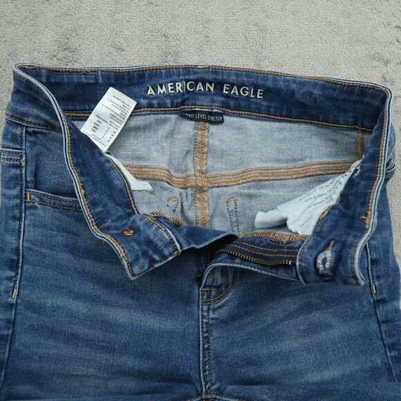 American Eagle Jeans Women's Size 2/25 Long Blue High-Rise Jegging 30.5" Inseam - Picture 11 of 16